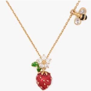 NEW Kate Spade Strawberry Fields Elegant Floral Necklace